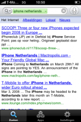 'iPhone netherlands' levert onbruikbare resultaten op