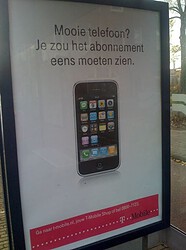 T-Mobile reclame bushokje