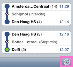 Trein met iNap