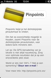 PinPoints - openingsscherm