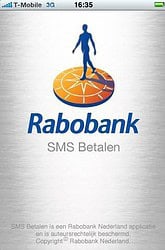 Startscherm Rabobank SMS Betalen