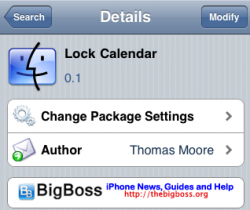 Lock Calendar