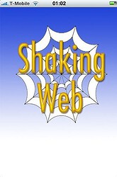 startscherm van shaking web