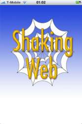 startscherm van shaking web