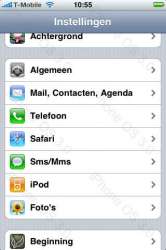 iPhone 3.0 meer instellingen