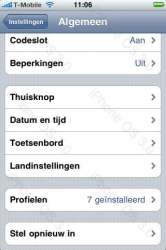 iPhone 3.0 algemene instellingen