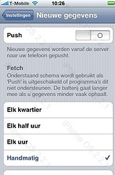 iPhone OS 2.2.1 push-gegevens