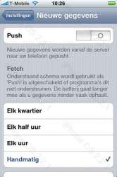 iPhone OS 2.2.1 push-gegevens