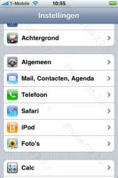 iPhone firmware 2.1.1, meer instellingen