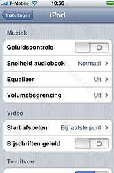 iPhone firmware 2.2.1 iPod-instellingen