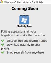 windows mobile marketplace