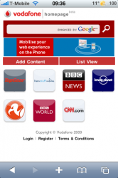 Vodafone iPhone Portal