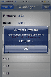 Je firmware-versie is nu aangepast naar 2.2.1