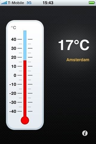 Scully Bijwerken aluminium Nederlandse applicatie Thermometer toont de temperatuur ter plekke