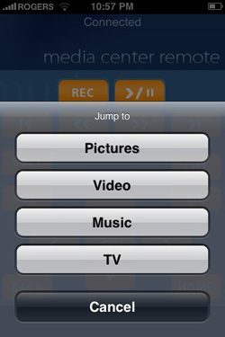 media center remote