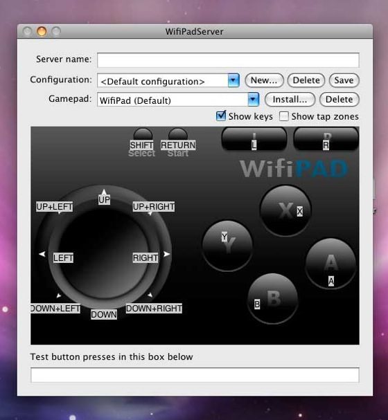WifiPad Server Mac