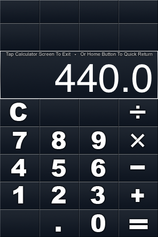 Calculator widget