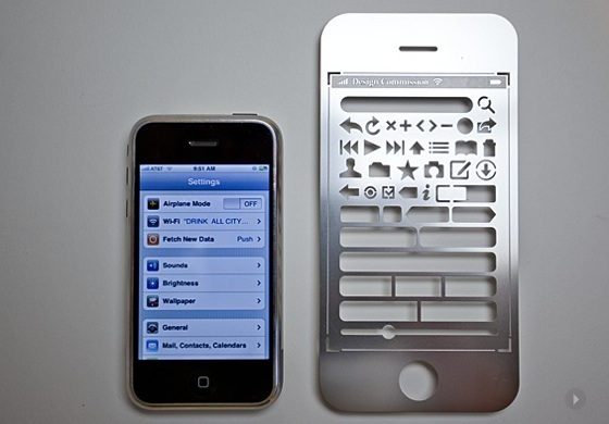 iPhone stencil kit