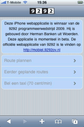 De winnende 9292OV-applicatie