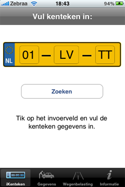 iKenteken voor iPhone