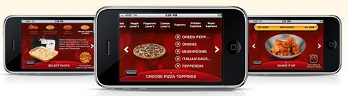 Pizza Hut iPhone application