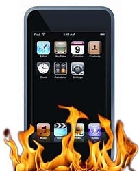 ipod touch fire
