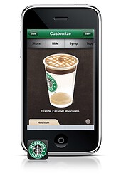Starbucks myStarbucks op de iPhone