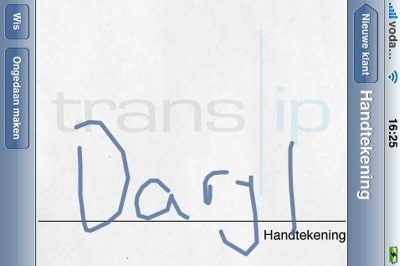 transip handtekening