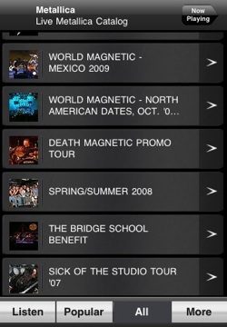 live metallica iphone