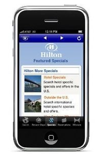 Hilton iPhone app