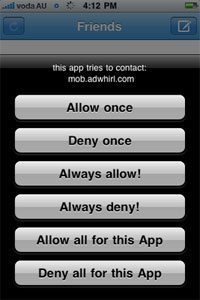 firewall ip iphone