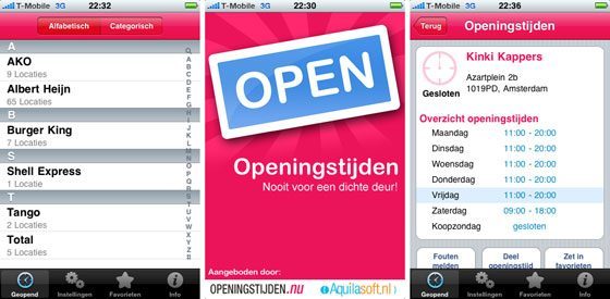 openingstijden iphone