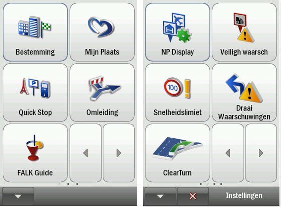 falck navigator menu