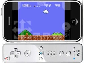 WiiMote met NES4iPhone