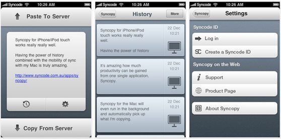 syncopy voor iphone