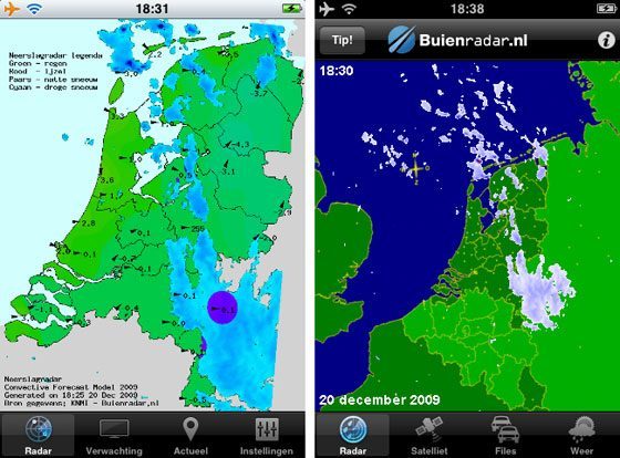 winterweer buienradar