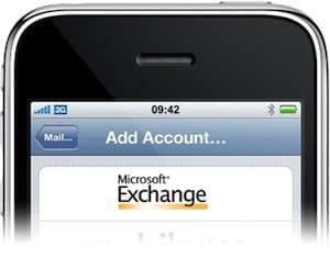 add exchange iphone
