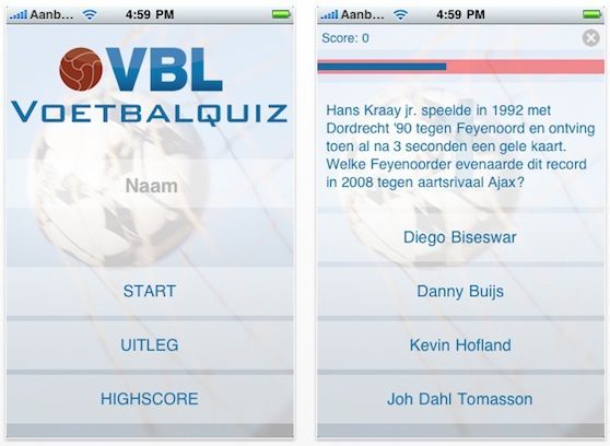 voetbalquiz iphone