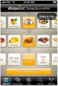 allrecipes dinner spinner pro