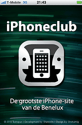 iPhoneclub iPc-applicatie splashscreen