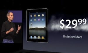 steve jobs ipad data