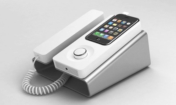 desk phone dock iphone