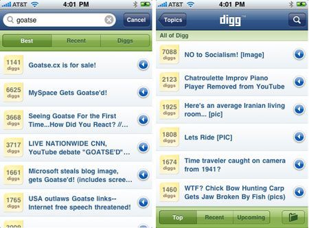 digg iphone