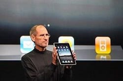 Steve Jobs met iPad