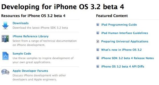 iphone os 3.2 beta 4