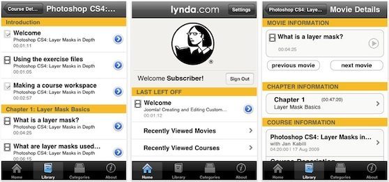 lynda com iphone