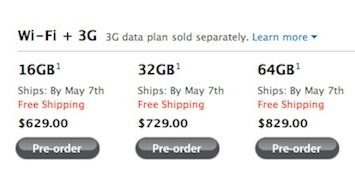 iPad 3G in Apple Store (VS)