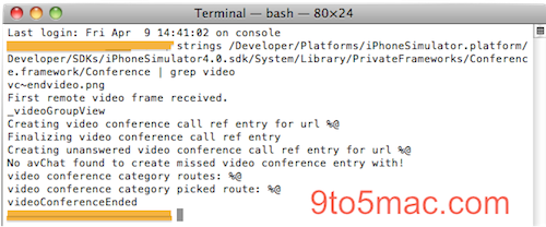 Video conferencing in iPhone OS 4