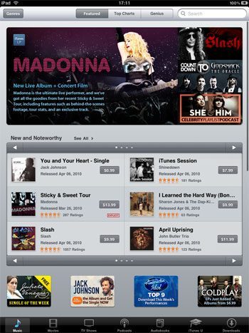 ipad itunes