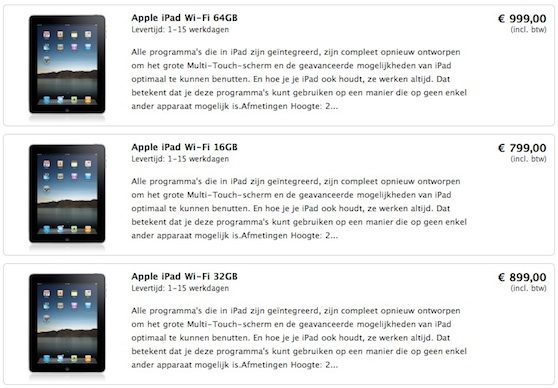 ipad prijzen iphone service point